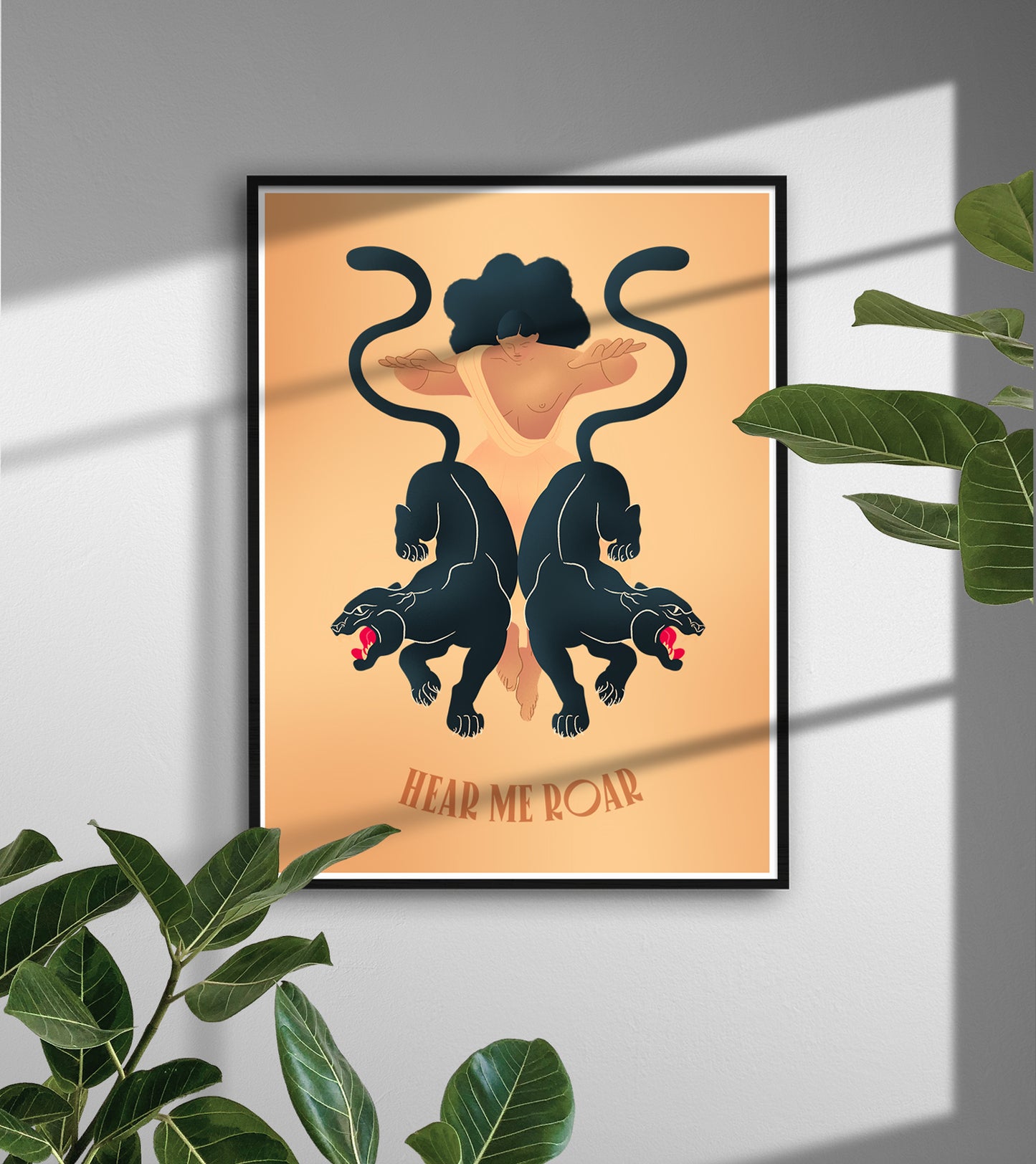 Hear me Roar - Illustration poster - Biarritz