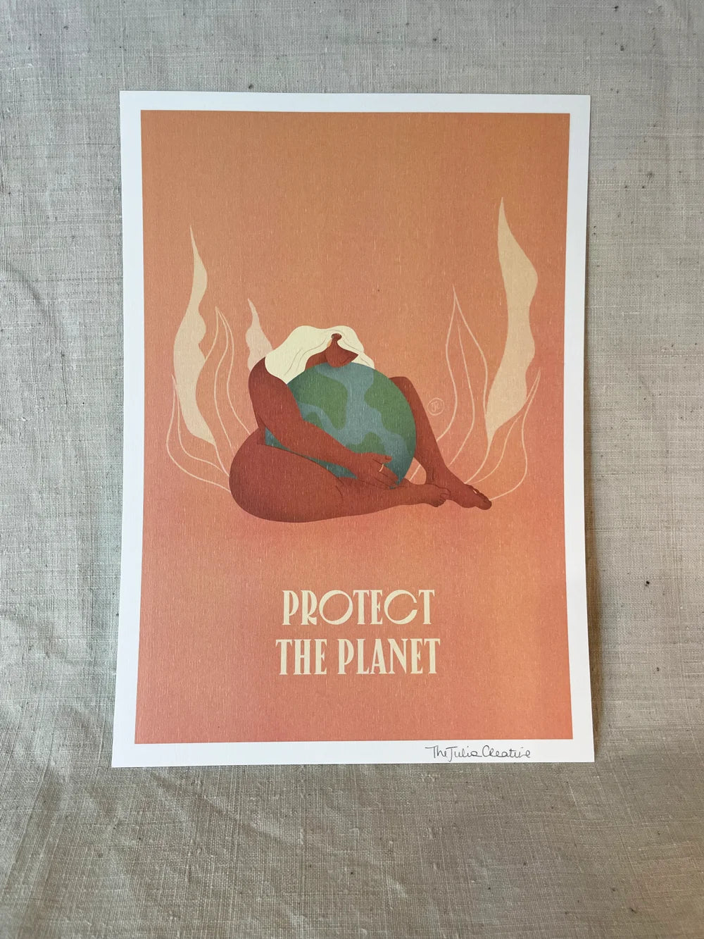 Protect the planet - Illustration poster - Biarritz