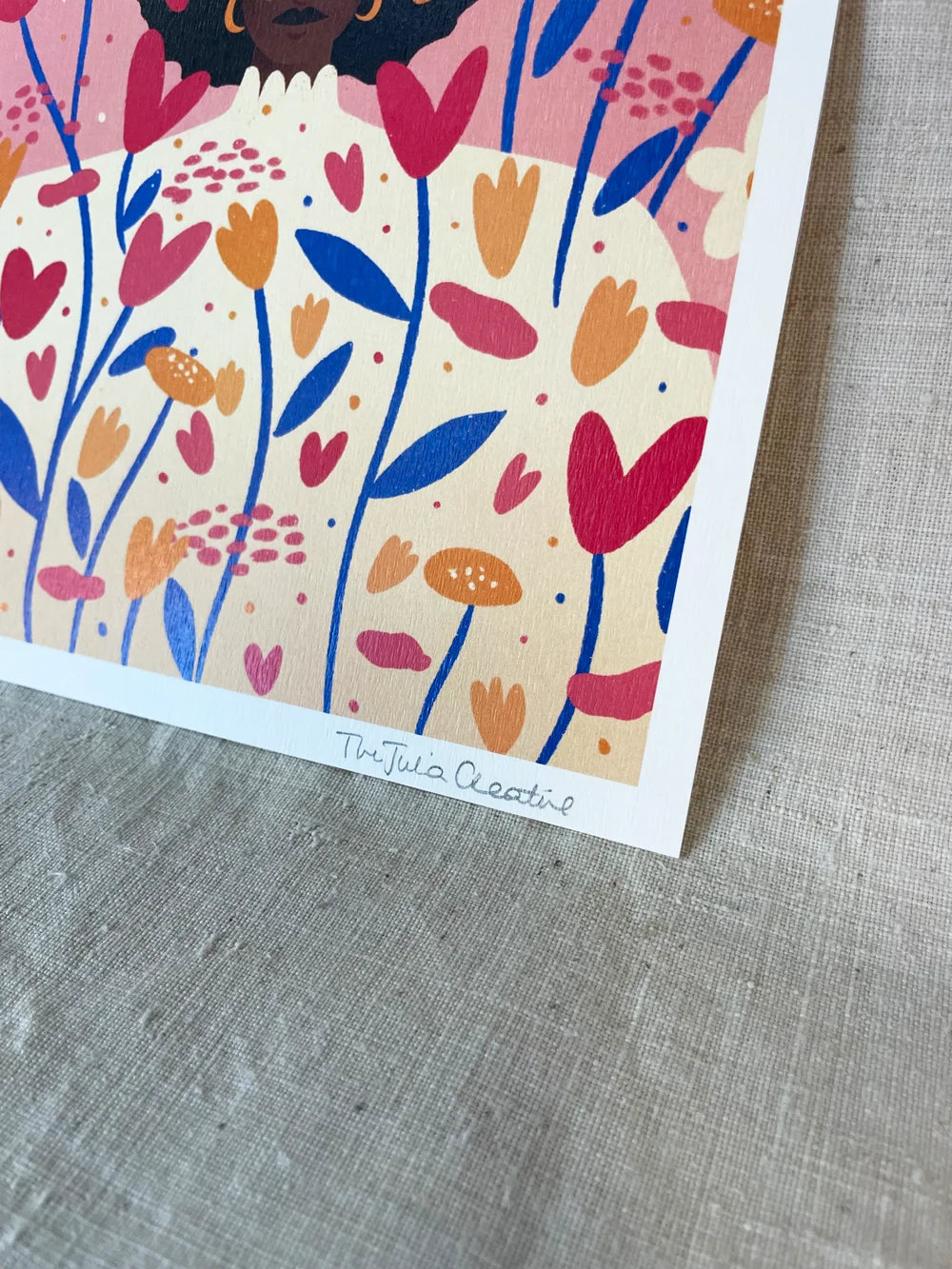 Flower bouquet - Illustration poster - Biarritz