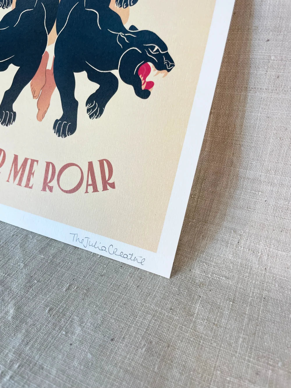Hear me Roar - Illustration poster - Biarritz