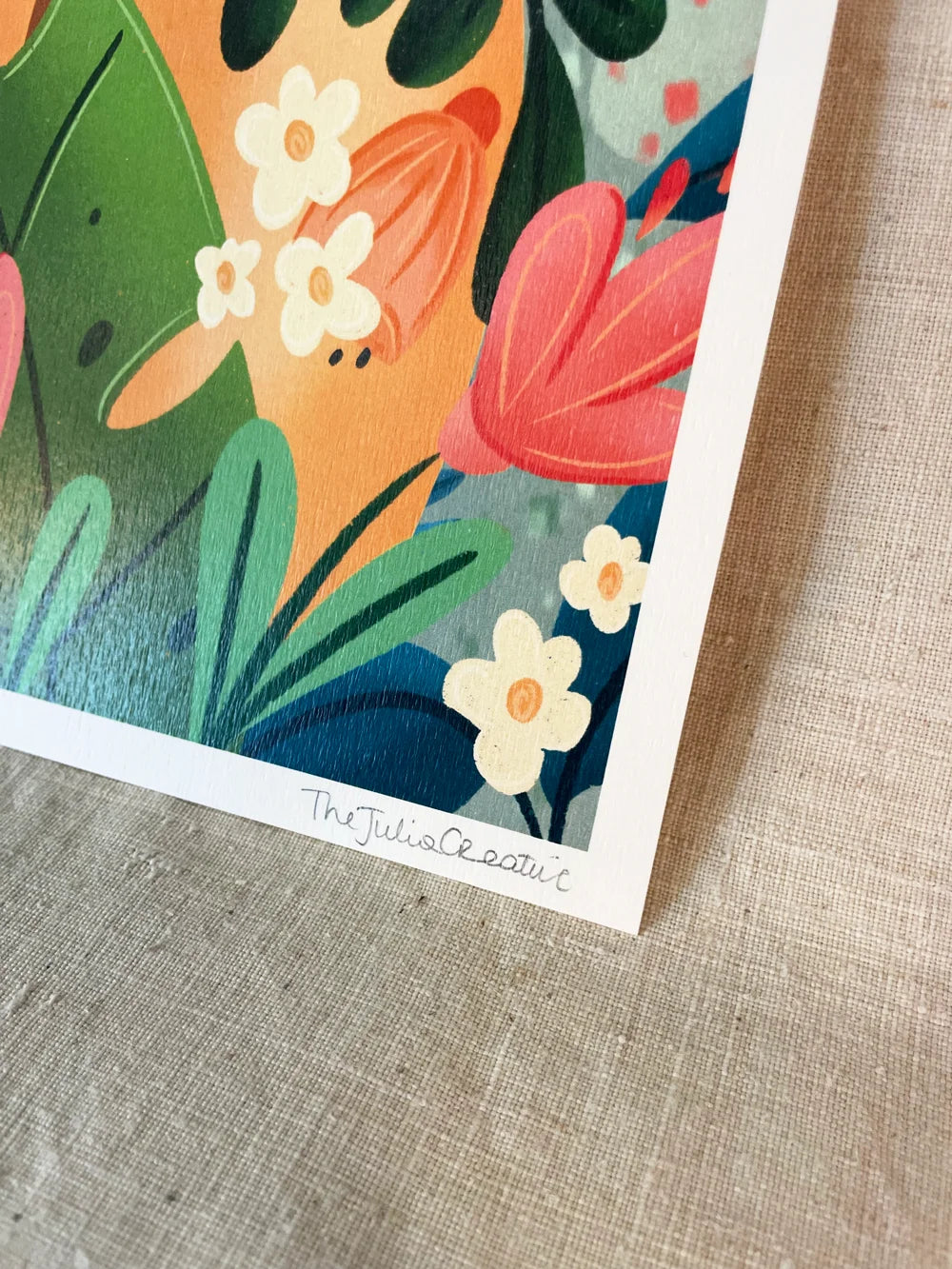 Tropical forest 2 - Illustration poster - Biarritz