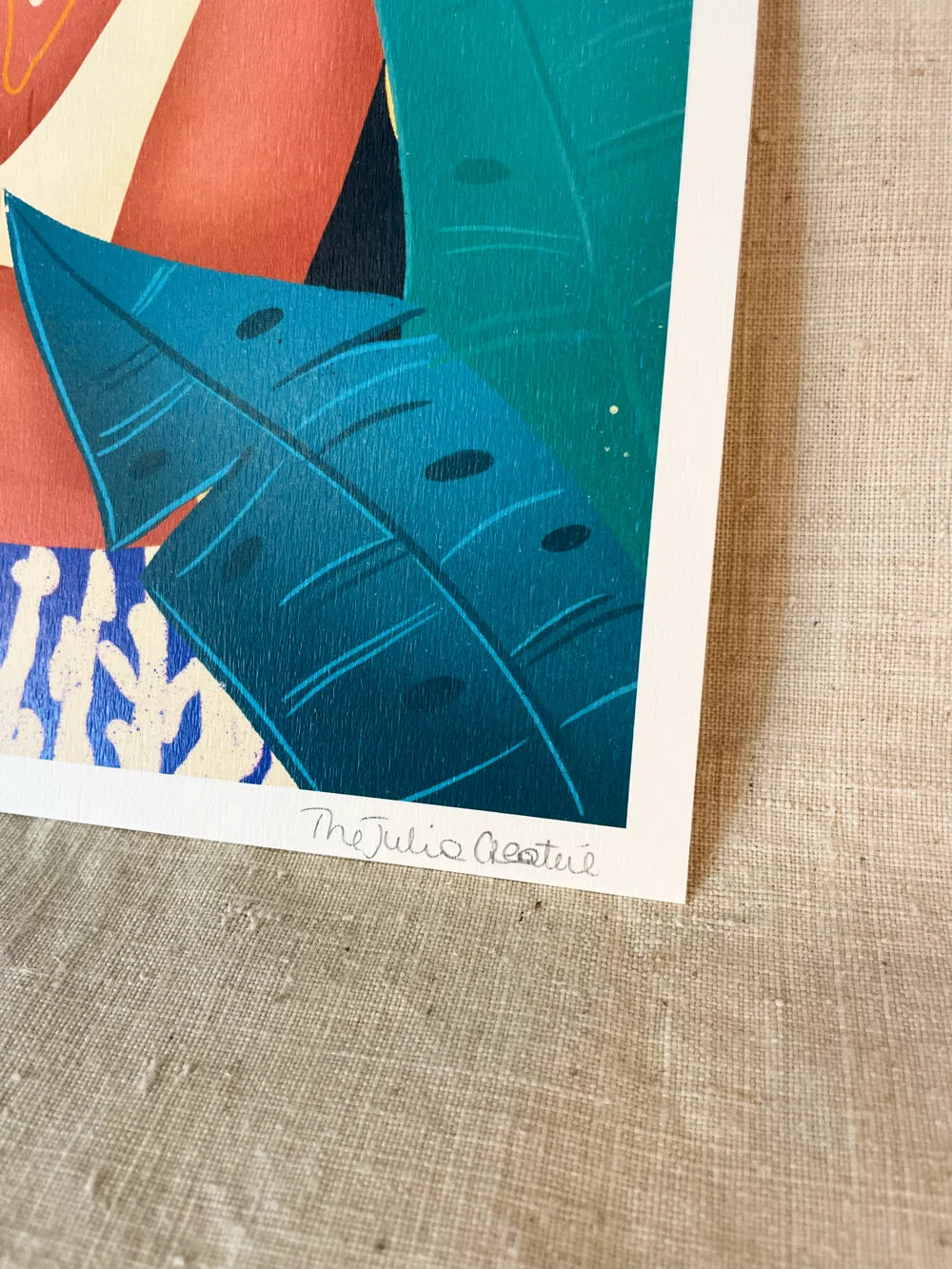 Tropical forest 1 - Illustration poster - Biarritz