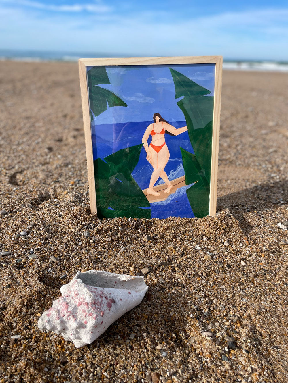 Tropical surf - Original painting - Biarritz