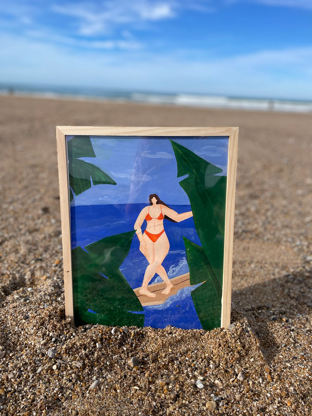 Tropical surf - Original painting - Biarritz