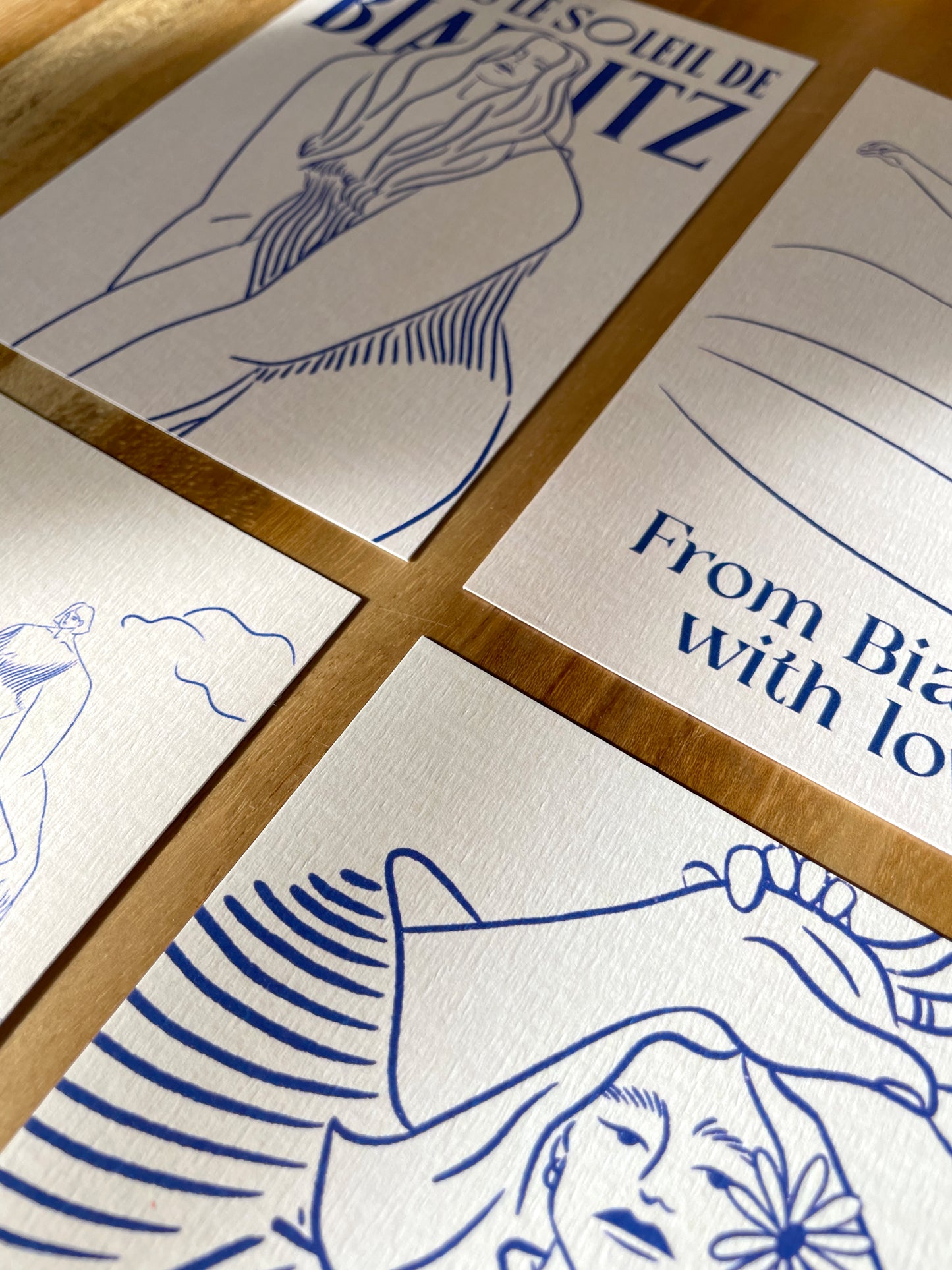 Pack de 4 cartes postales - Surf