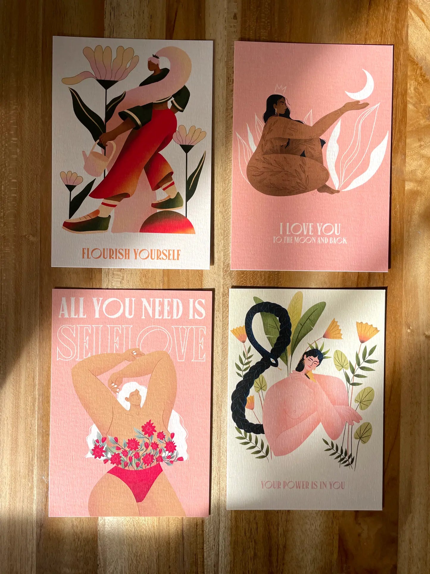 Pack de 4 cartes postales - Well being