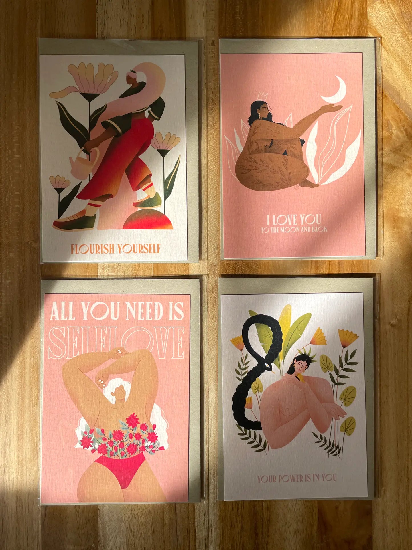 Pack de 4 cartes postales - Well being