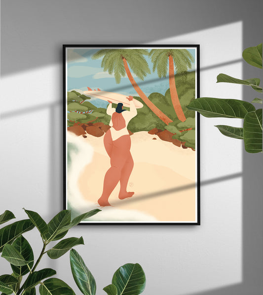 End of surf day - A3 poster - Fine Paper