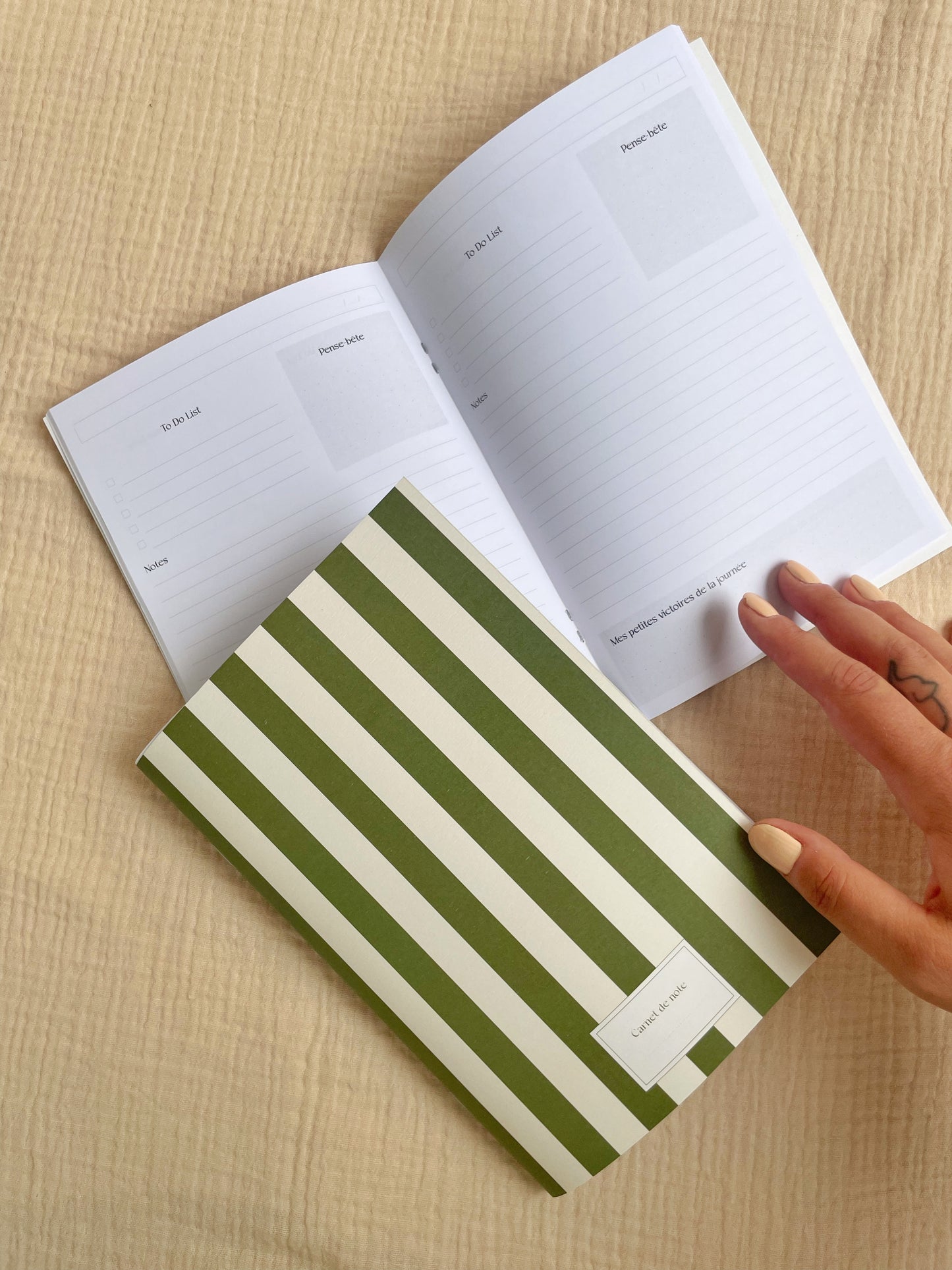 Carnet ToDoList - A5 - 60 pages - Kaki