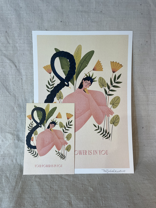 Your power is in you - Illustration poster - Biarritz