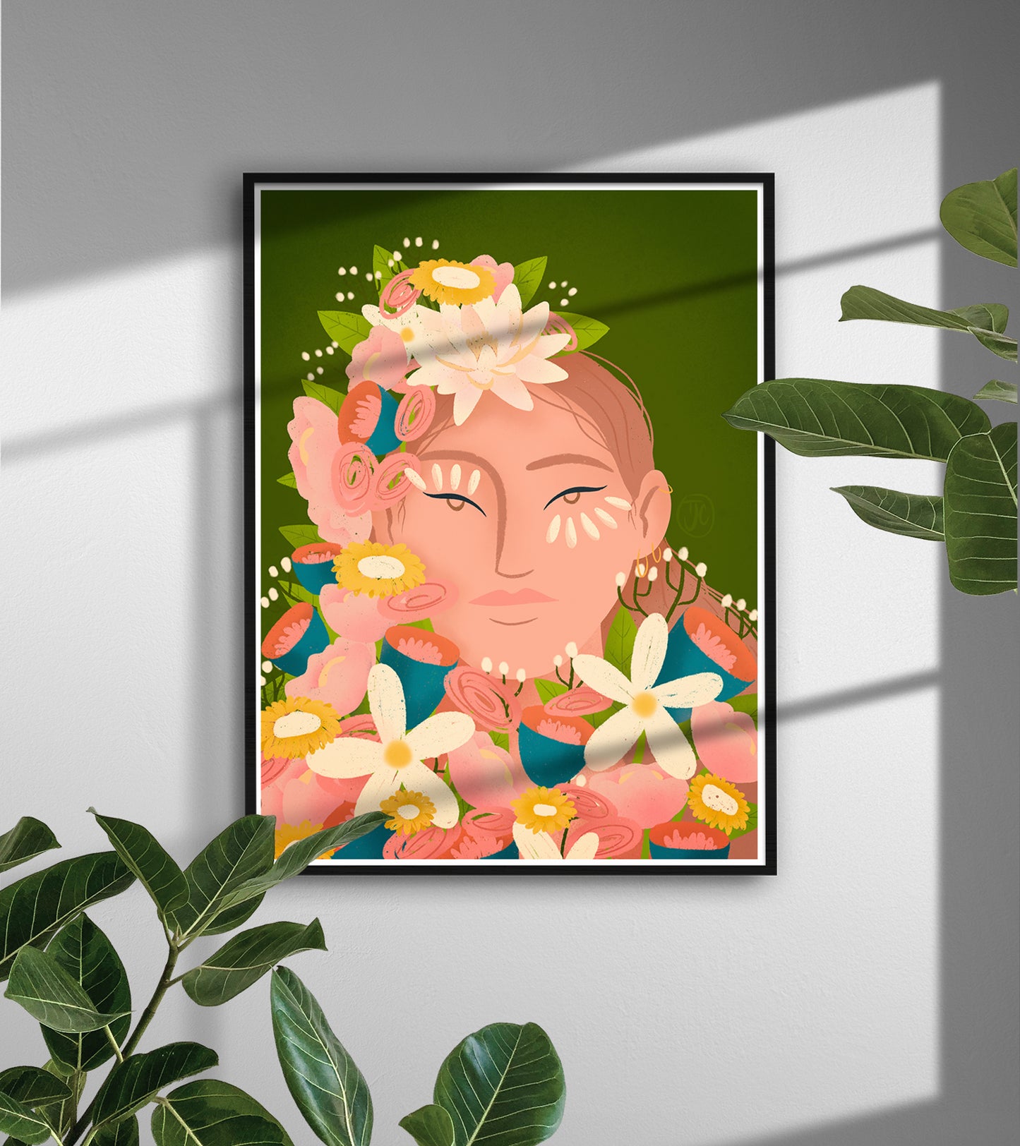 Woman Bouquet - A3 poster - Fine paper