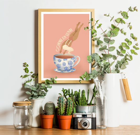 Comme un lundi - Illustration poster - Biarritz