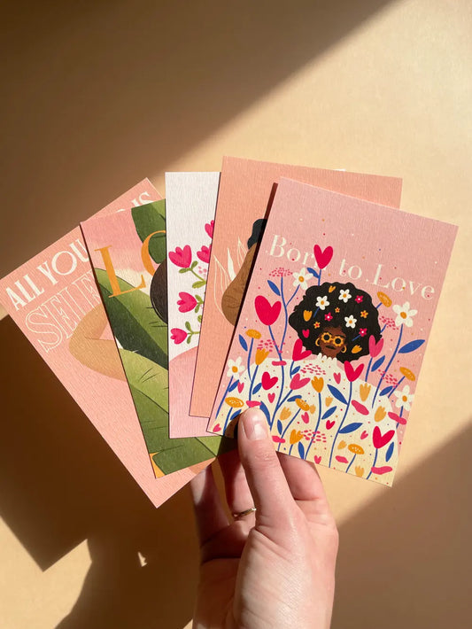 Pack LOVE - 5 cartes postales