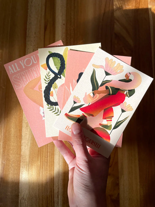 Pack de 4 cartes postales - Well being